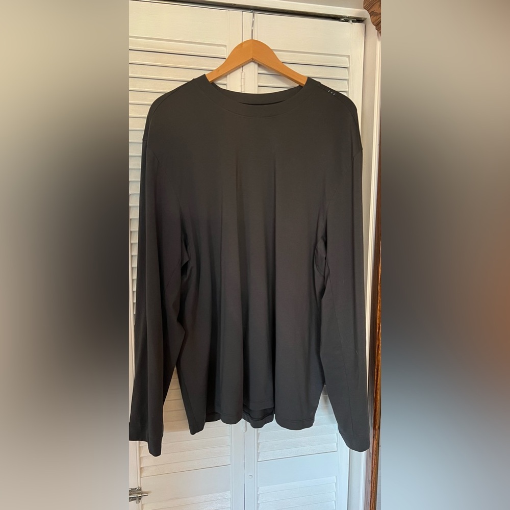 Lululemon Zeroed In Long-Sleeve Shirt, Graphite Grey, Like New Condition